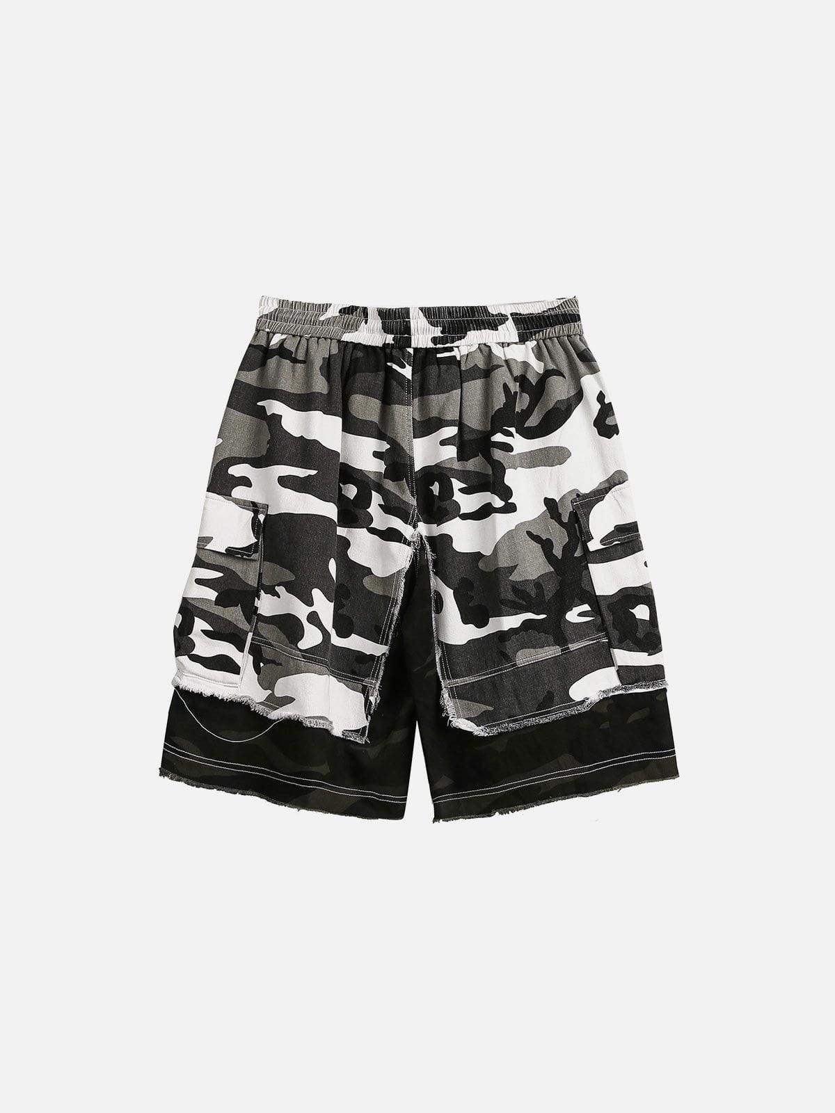 Aelfric Eden Camouflage Patchwork Shorts