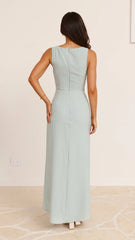 Pamela V Neck Maxi Dress - Sage