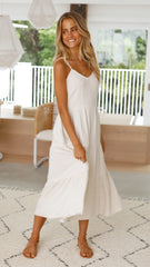 Zoey Midi Dress - Natural