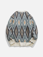 Aelfric Eden Ethnic Style Rhombus Sweater