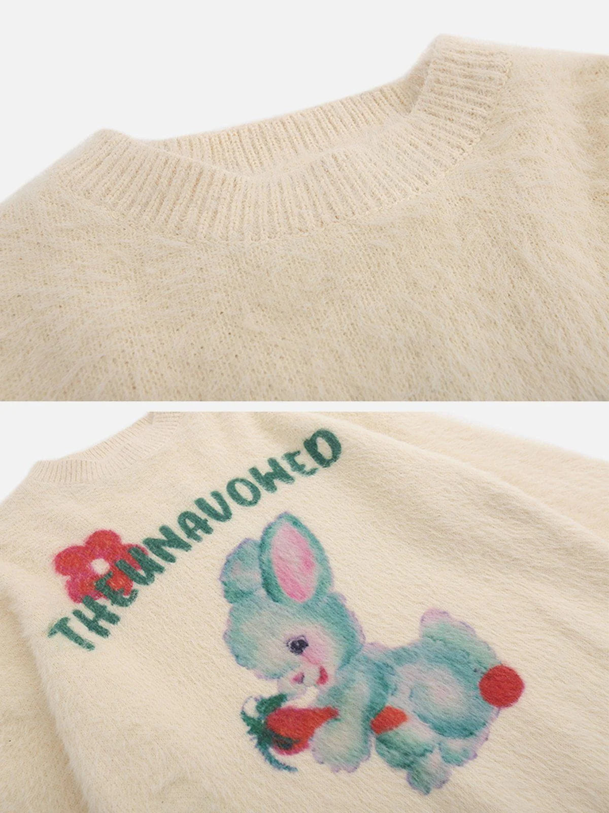 Aelfric Eden Cartoon Rabbit Graphic Sweater
