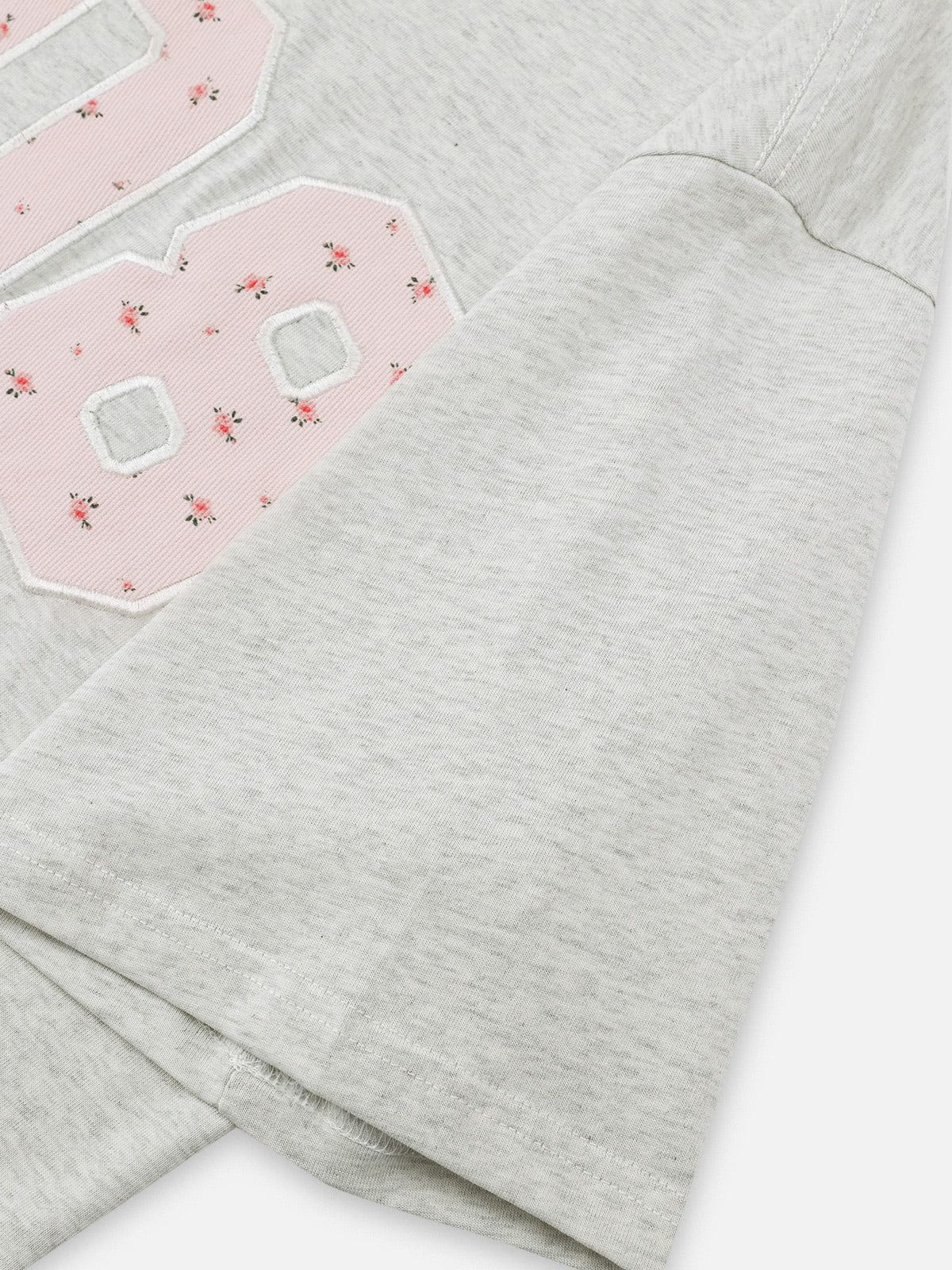Aelfric Eden Flower Embroidery Number Tee