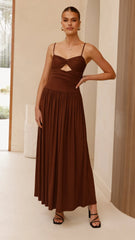 Libertine Maxi Dress - Chocolate
