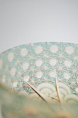 Harisho Yamada Glass - 漣-sazanami Whiskey Crystal Glass - Green