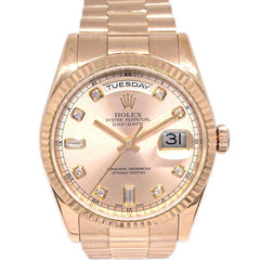 Rolex Oyster Perpetual Daydate 36mm Ref.118235 Watch 18KPG Diamond