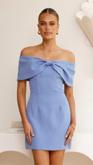 Mia Mini Dress - Blue
