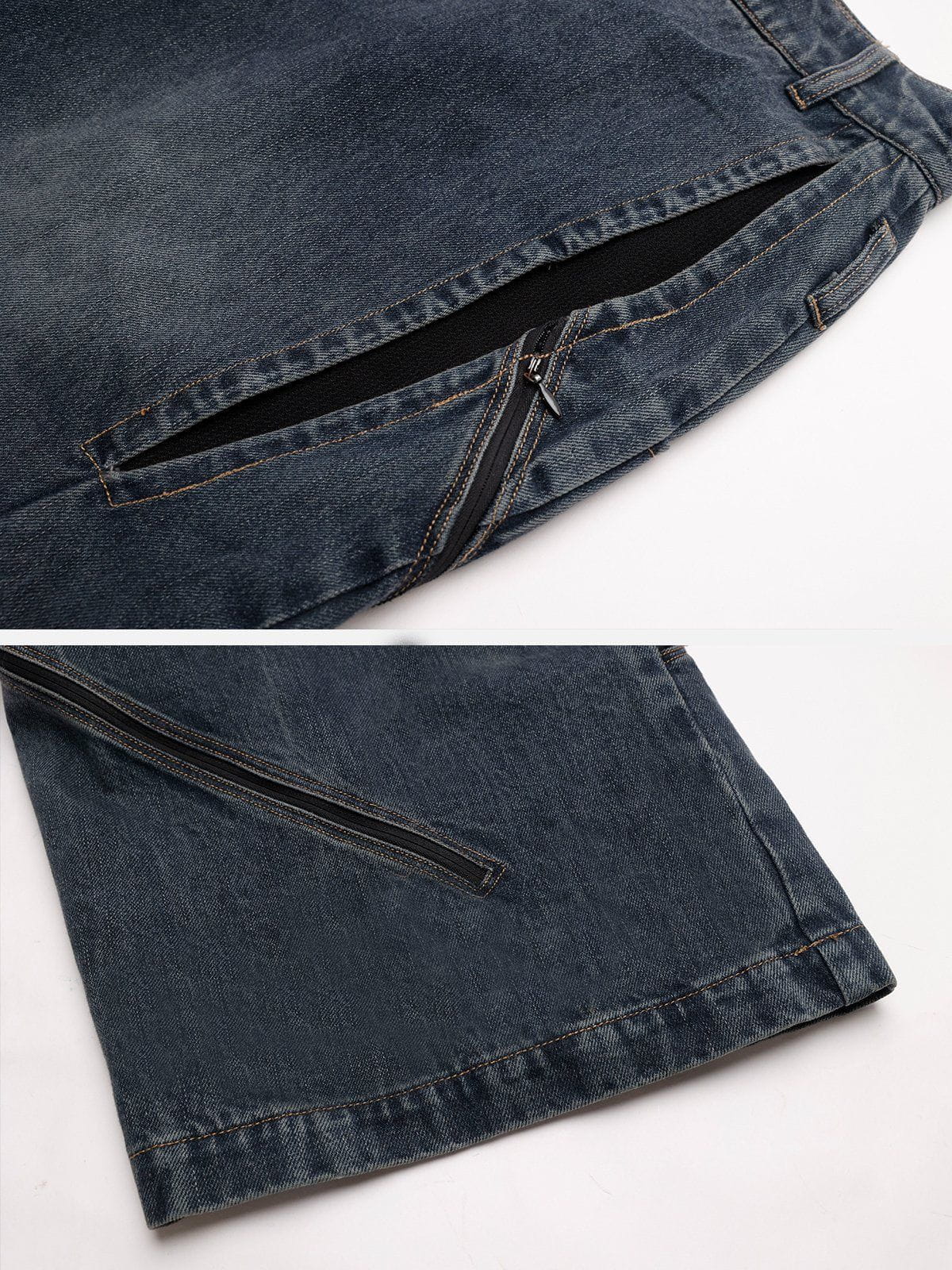 City Of Love Multi-Zipper Jeans