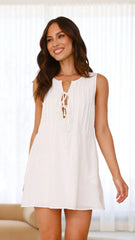 Sahara Mini Dress - White (Petite)