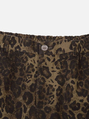Aelfric Eden Big Pocket Leopard Print Shorts