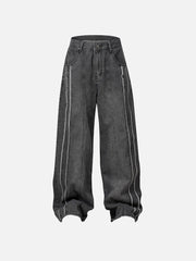 Aelfric Eden Fringe Distressed Washed Jeans