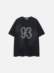 Aelfric Eden Number Applique Embroidery Tee