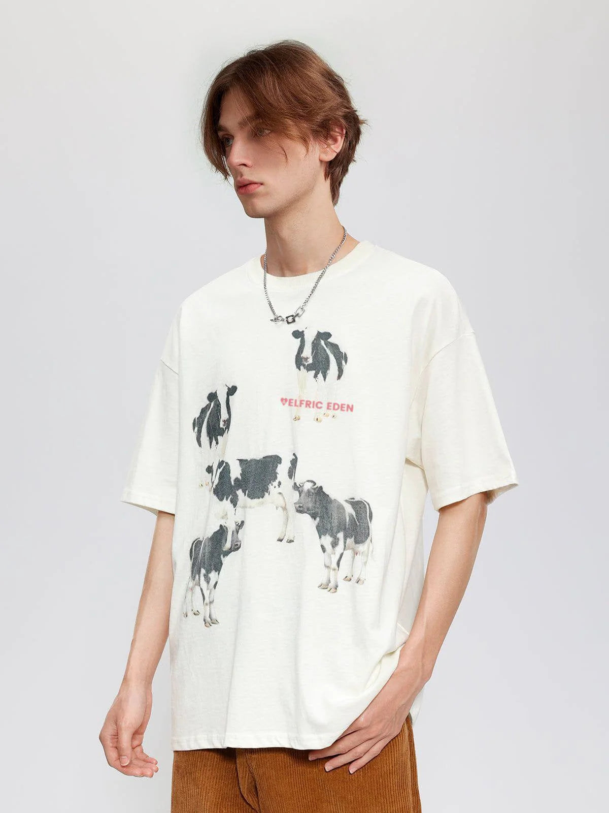 Aelfric Eden Dairy Cow Print Tee