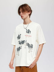 Aelfric Eden Dairy Cow Print Tee