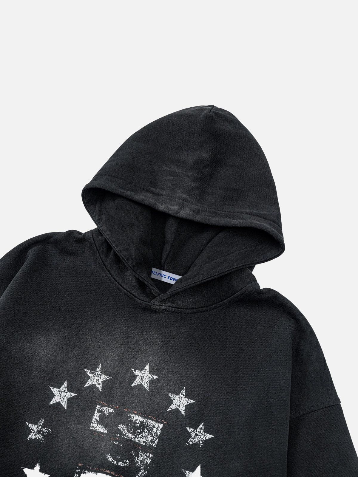 Aelfric Eden Blurring Star Washed Hoodie