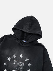 Aelfric Eden Blurring Star Washed Hoodie