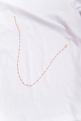 Orange Mary Necklace