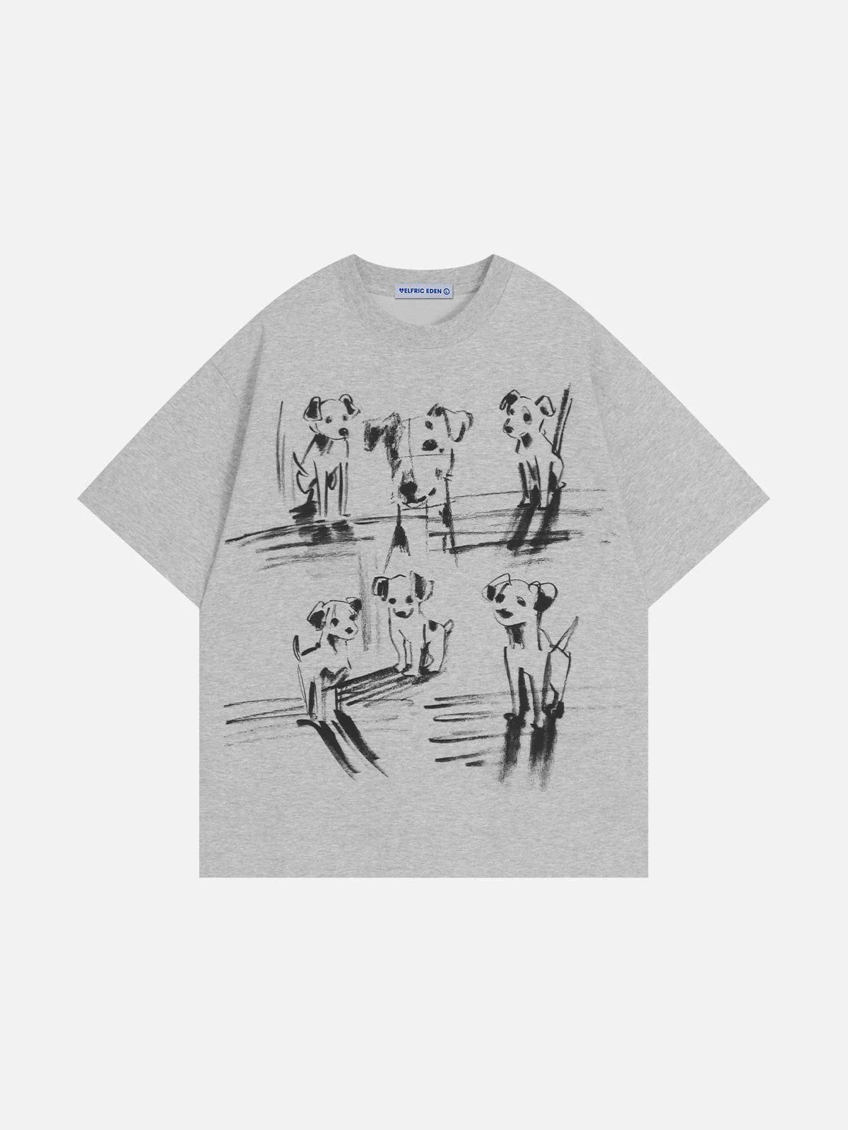 Aelfric Eden Line Graffiti Dog Tee
