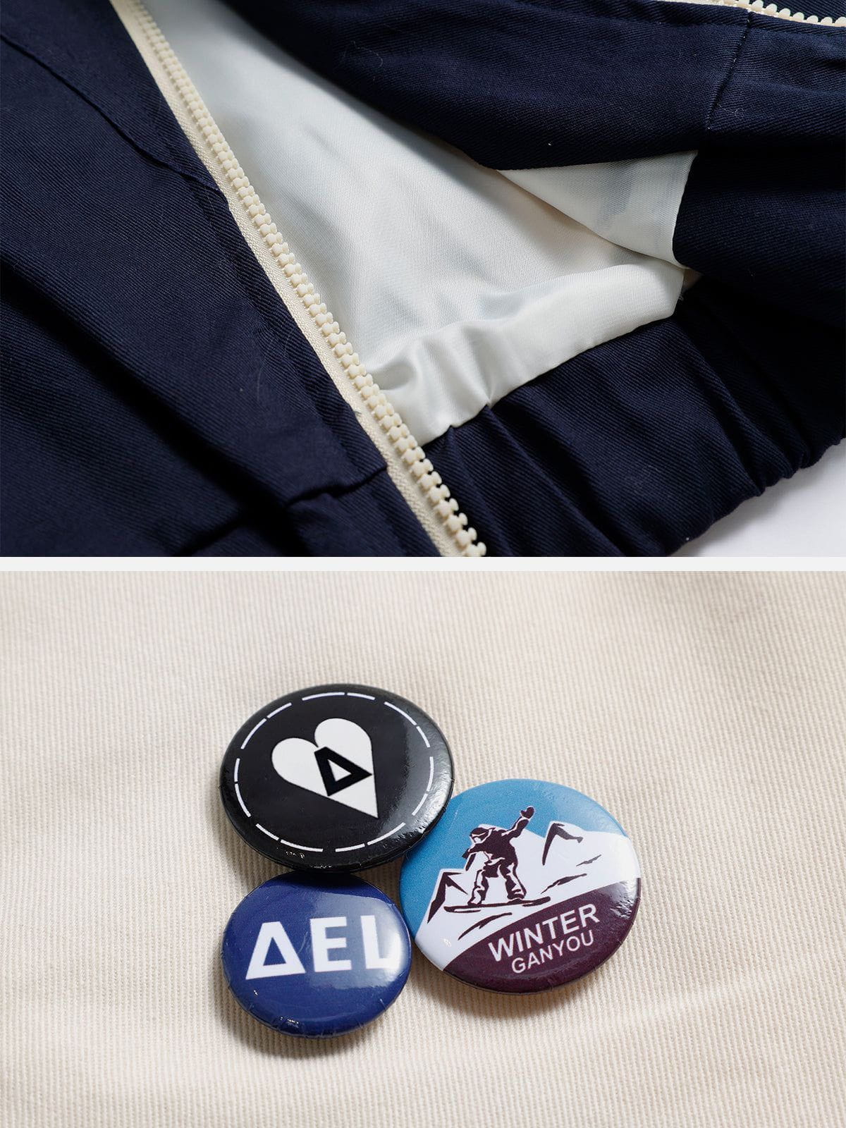 Aelfric Eden Colorblock Detachable Medallion Jacket