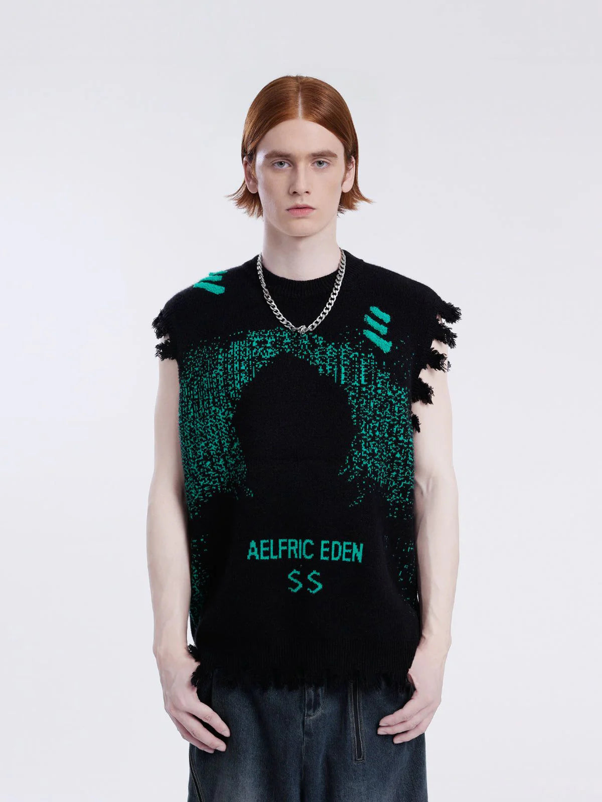 Aelfric Eden Cyberpunk Dot Matrix Sweater Vest