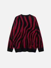 Aelfric Eden Zebra Pattern Oversized Sweater