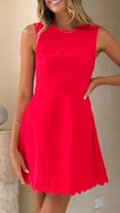 Aceline Mini Dress - Red