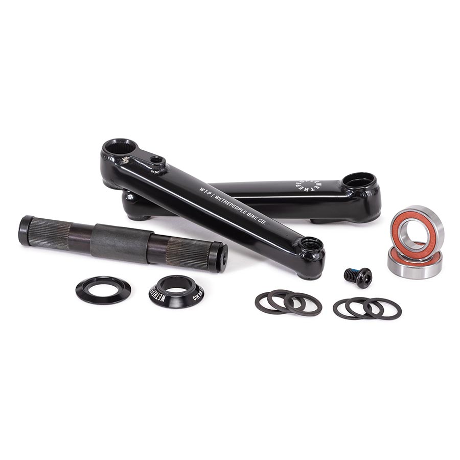 Logic Crankset Spindle: 22mm 22mm 175mm Black BMX Set - Bicycle Warehouse