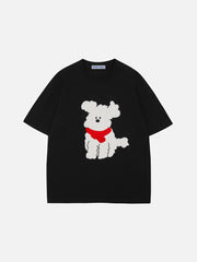 Aelfric Eden Puppy Applique Embroidery Tee