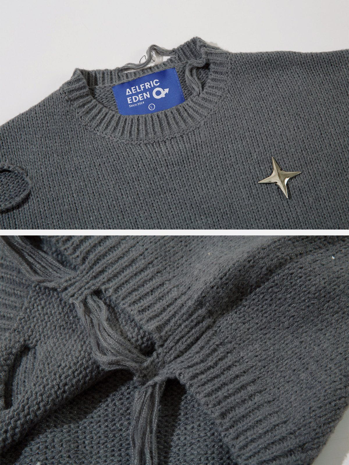 Aelfric Eden Distressed Star Sweater