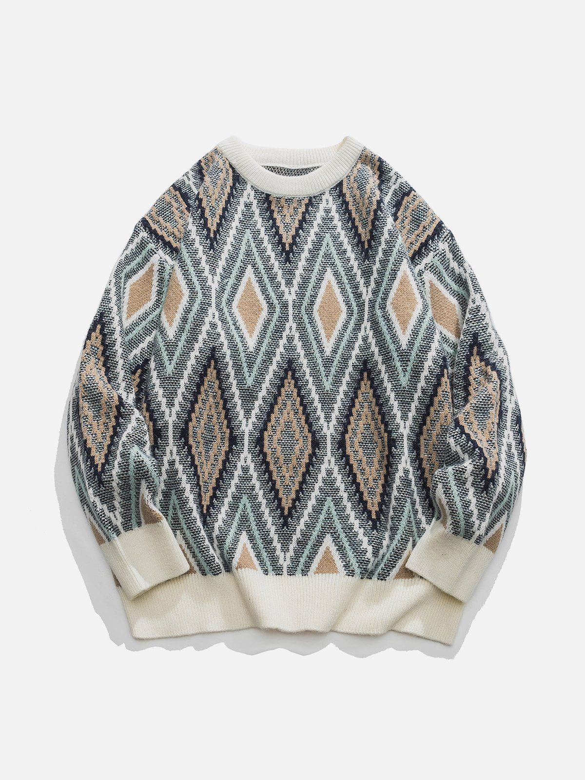 Aelfric Eden Ethnic Style Rhombus Sweater