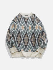 Aelfric Eden Ethnic Style Rhombus Sweater