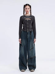 City Of Love Multi-Zipper Jeans