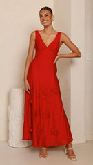 Lavara Maxi Dress - Red