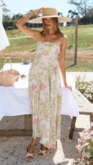 Kaethe Maxi Dress - Primavera Print