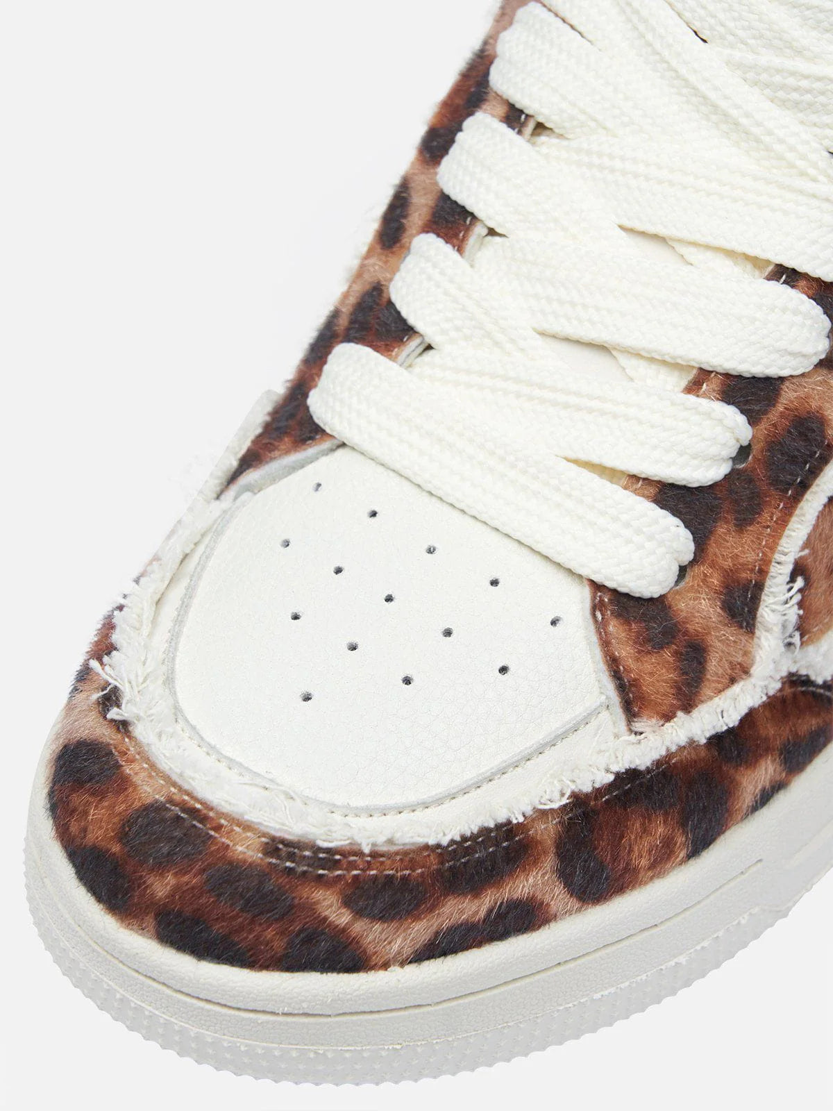 StarryClimb Leopard Print Patchwork Skate Shoes [Recommended By @regi._.mac]