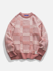 Aelfric Eden 3D Embroidery Plaid Sweater