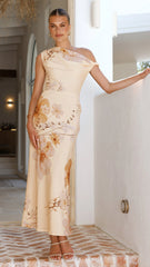 Wanita Off The Shoulder - Butter Floral