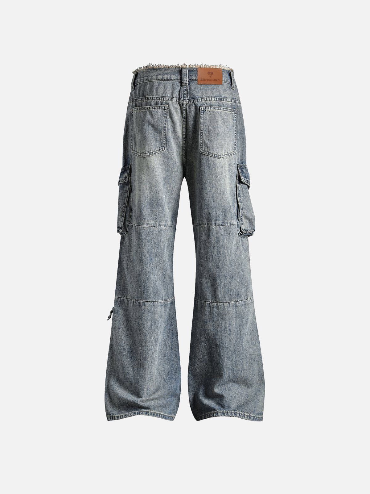 Aelfric Eden Fringe Washed Multi Pocket Jeans