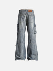 Aelfric Eden Fringe Washed Multi Pocket Jeans