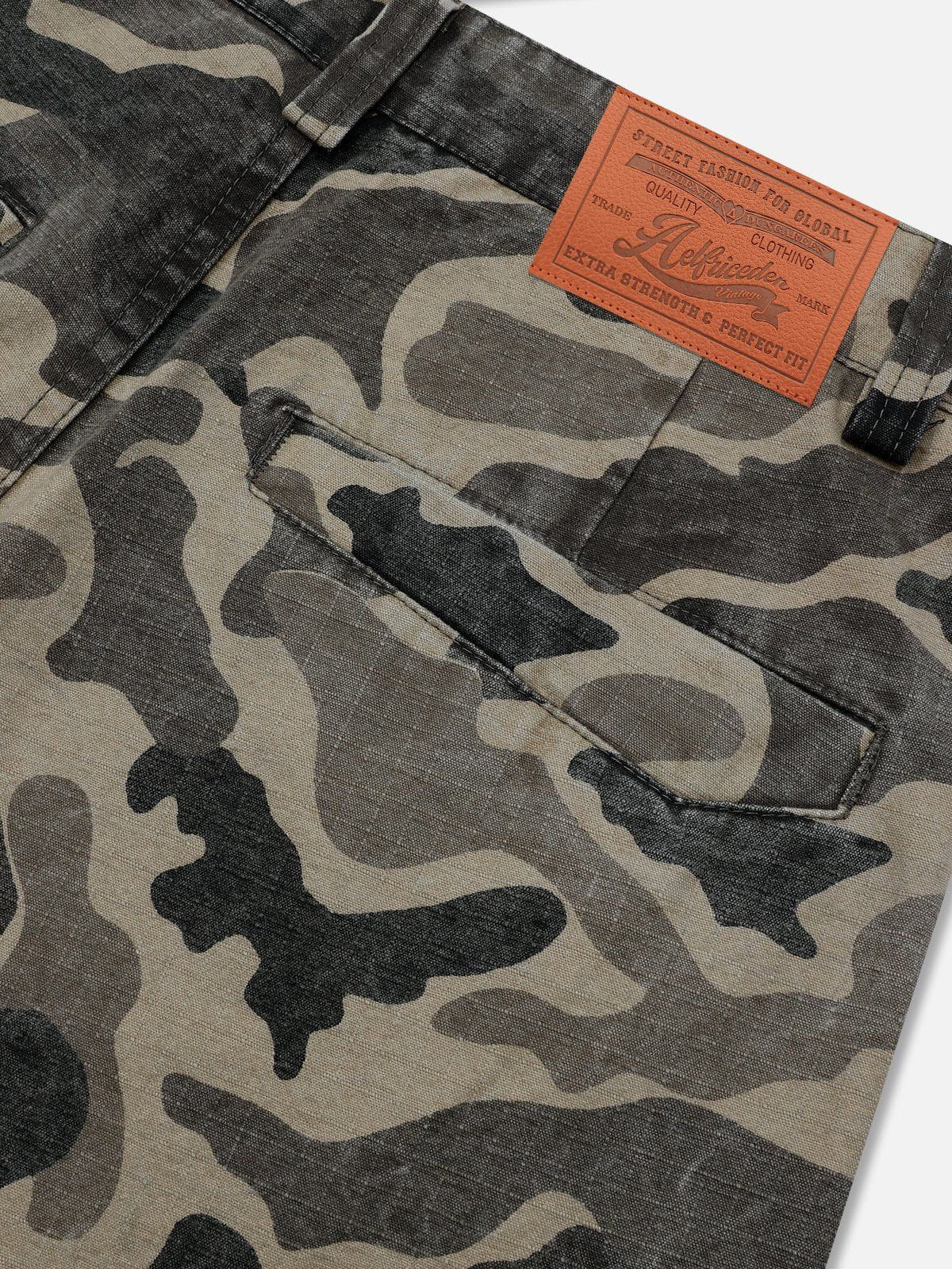 Aelfric Eden Wrinkle Camouflage Loose Jeans