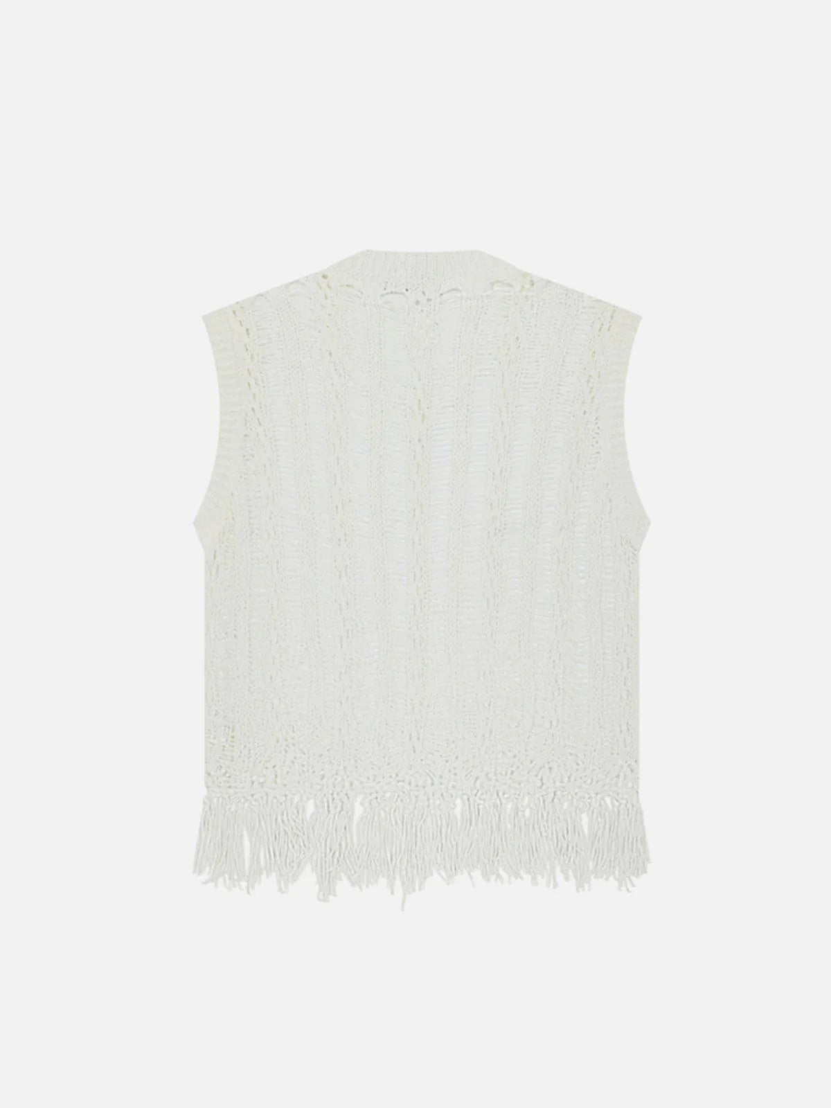 Aelfric Eden Open Knit Tassel Sweater Vest