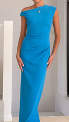 Lilah Maxi Dress - Azure Blue
