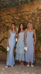 Kiyah Midi Dress - Blue