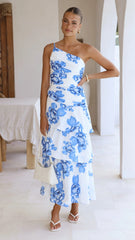 Nalani Maxi Dress - Blue Floral