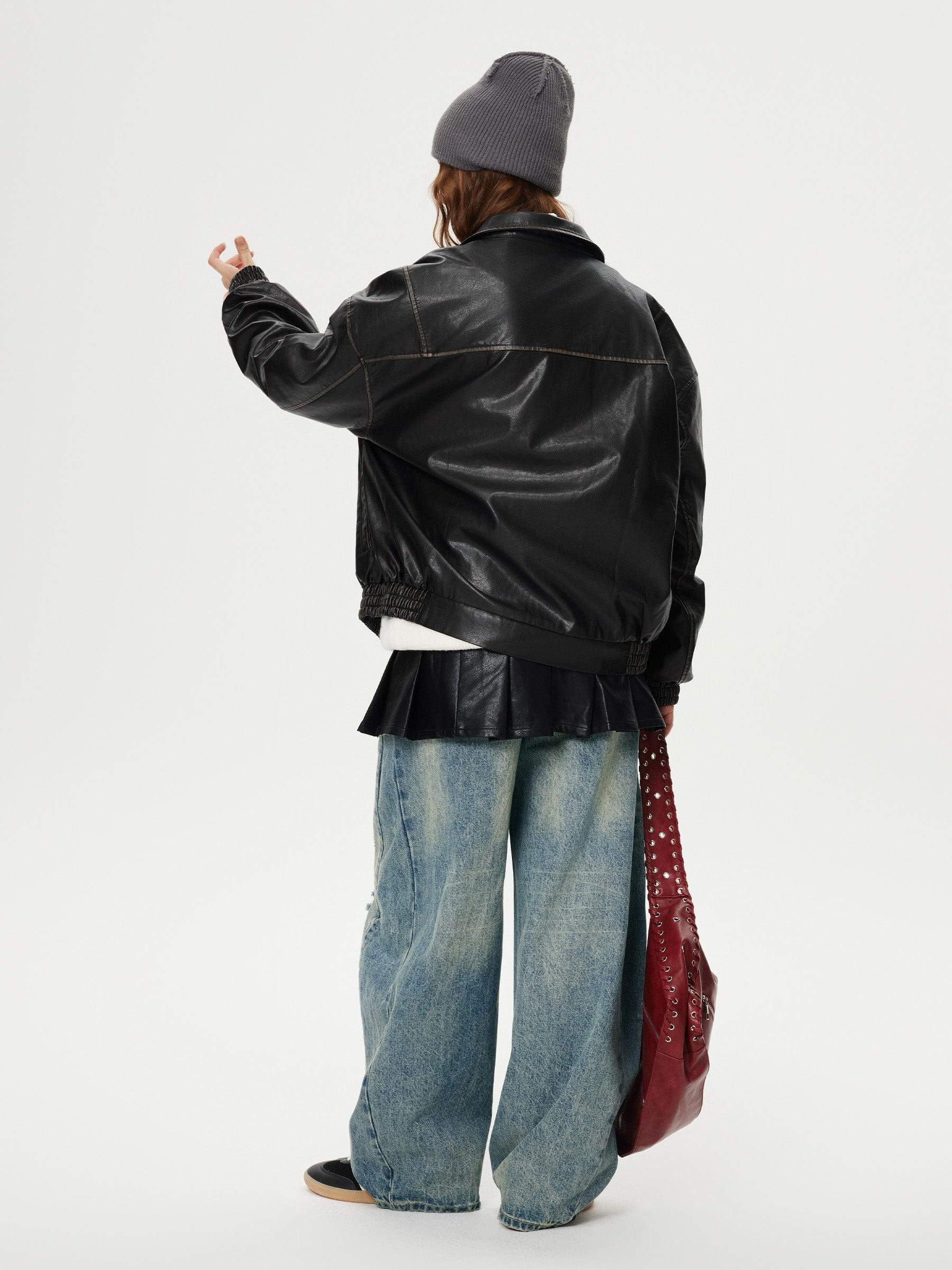 Aelfric Eden Distressed Washed Barrel Jeans