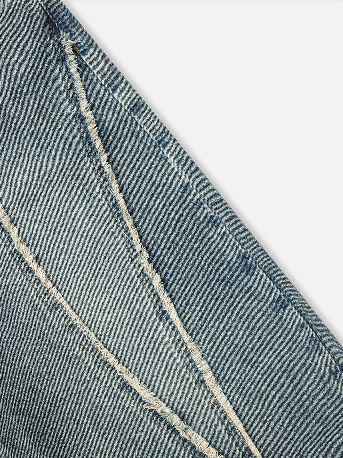 Aelfric Eden Fringe Patchwork Loose Jeans
