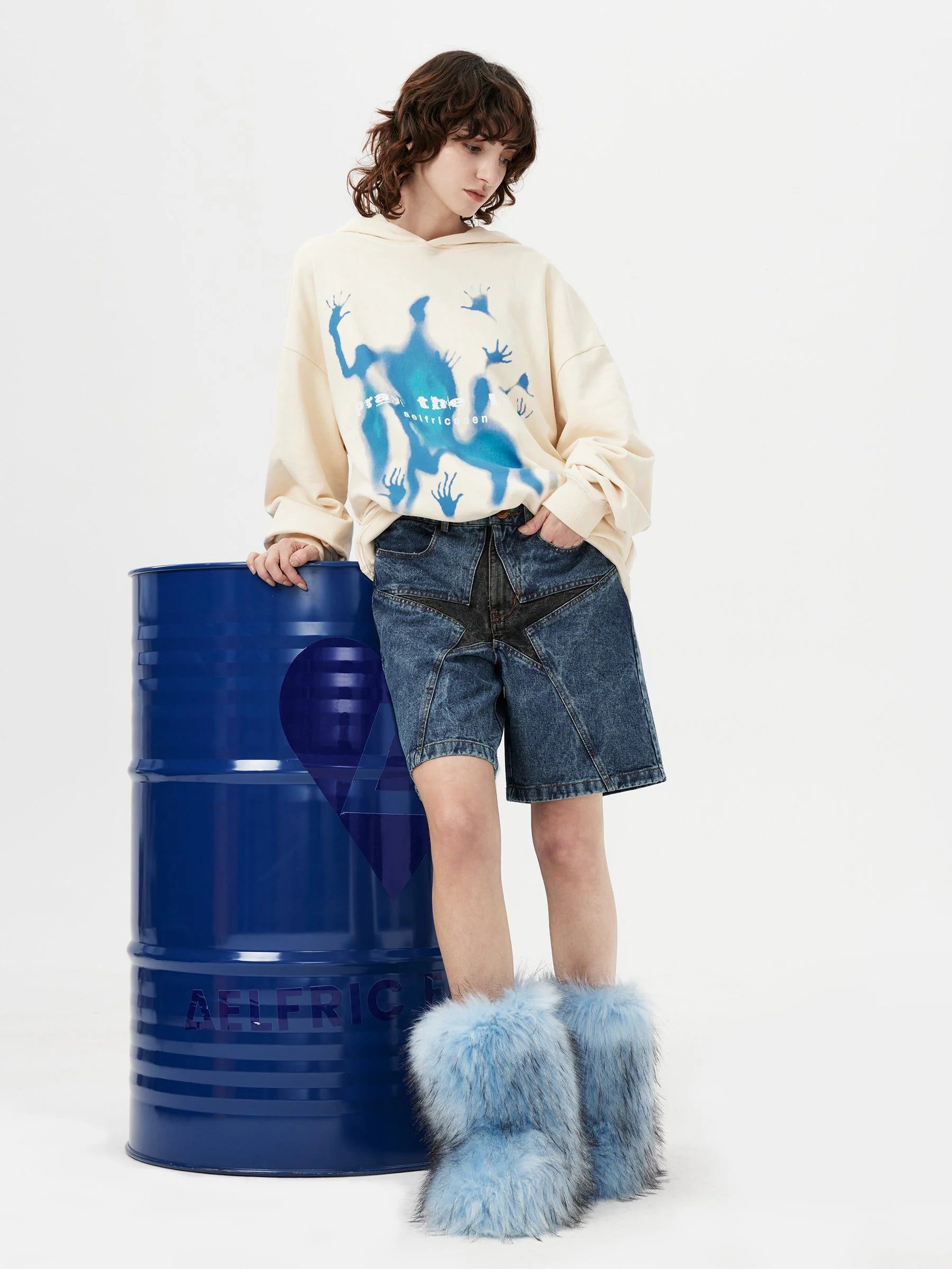 Aelfric Eden Abstraction Shadow Print Hoodie