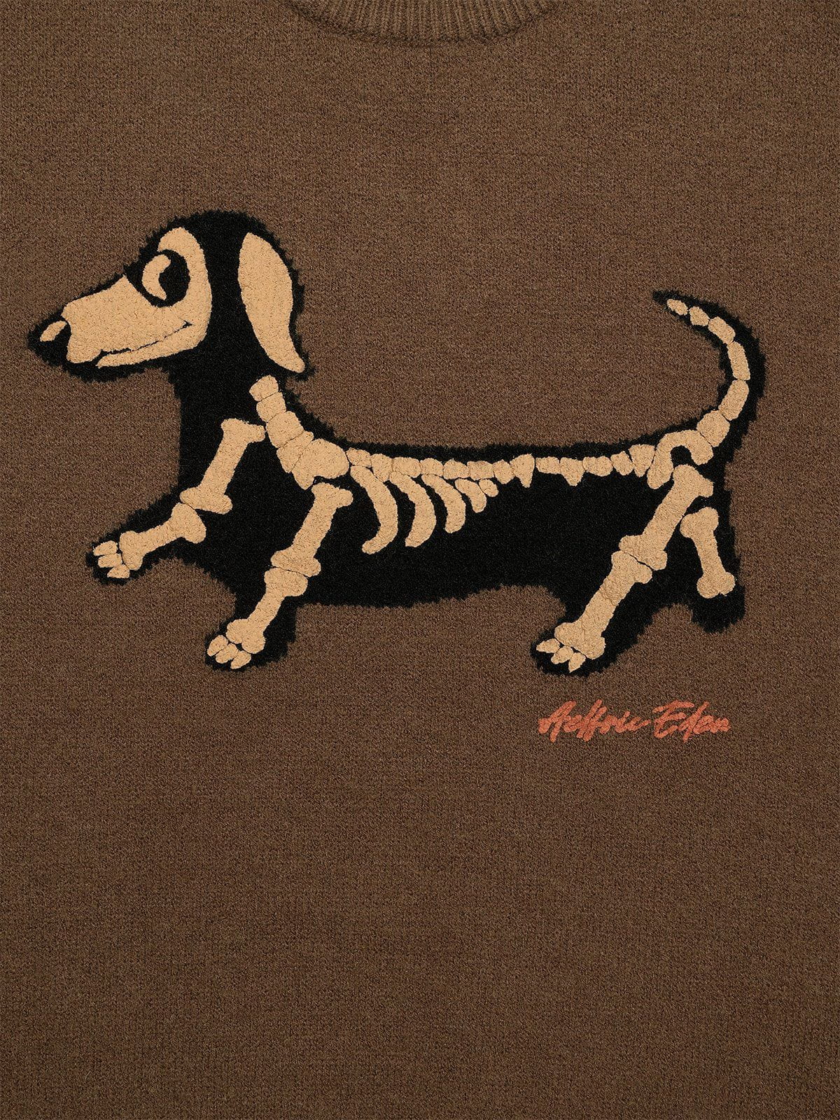 Aelfric Eden Skeleton Dachshund Sweater