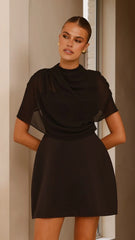 Zahni Mini Dress - Black