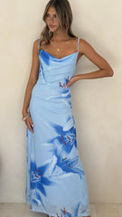 Nina Maxi Dress - Blue Paradise
