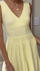 Jayde Knit Dress - Yellow